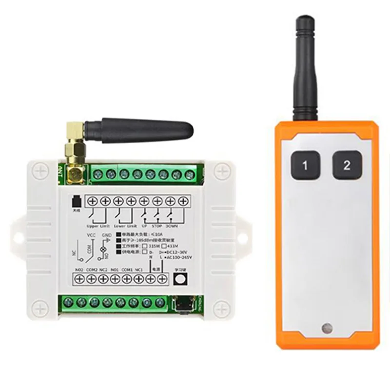 DC12V 24V 36V 2CH 2CH Беспроводной пульт дистанционного управления Светодиодный выключатель Релейный выход Радио RF Водонепроницаемый передатчик и приемник 433 МГц
DC12V 24V 36V 2CH 2CH Беспроводной пульт дистанционного управления Светодиодный выключатель Релейный выход Радио RF Водонепроницаемый передатчик и приемник 433 МГц