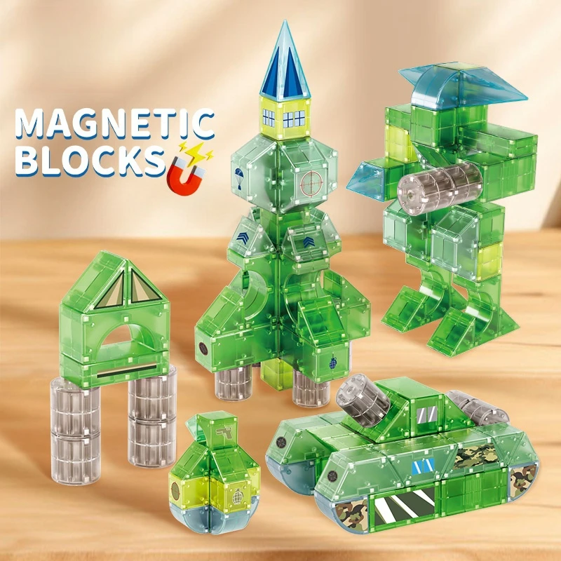 Creative Magnetic Building Block Bricks Military Construction Set Weapon Shape DIY Kids Education Assembly Toys Christmas Gifts
Creative Magnetic Building Block Bricks Military Construction Set Weapon Shape DIY Kids Education Assembly Toys Christmas Gifts