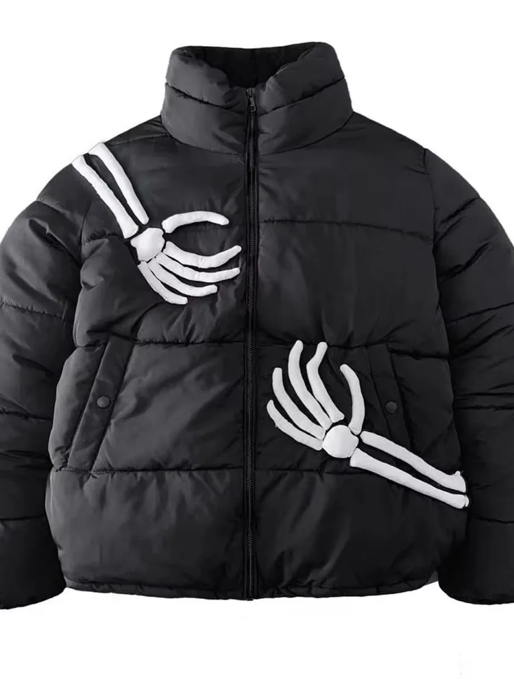 Men's Winter Jaet with 3D Skull Collar down Coat Youth Faion Long Sve Loose Fit Casual Wear Pure Color Trendy Sle
Men's Winter Jaet with 3D Skull Collar down Coat Youth Faion Long Sve Loose Fit Casual Wear Pure Color Trendy Sle