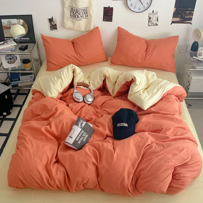 2025 Hot New Quilt Set Fresh Solid Color Double Wash Cotton Four-piece Set Skin Friendly Breathable Spring/summer Bedding
2025 Hot New Quilt Set Fresh Solid Color Double Wash Cotton Four-piece Set Skin Friendly Breathable Spring/summer Bedding