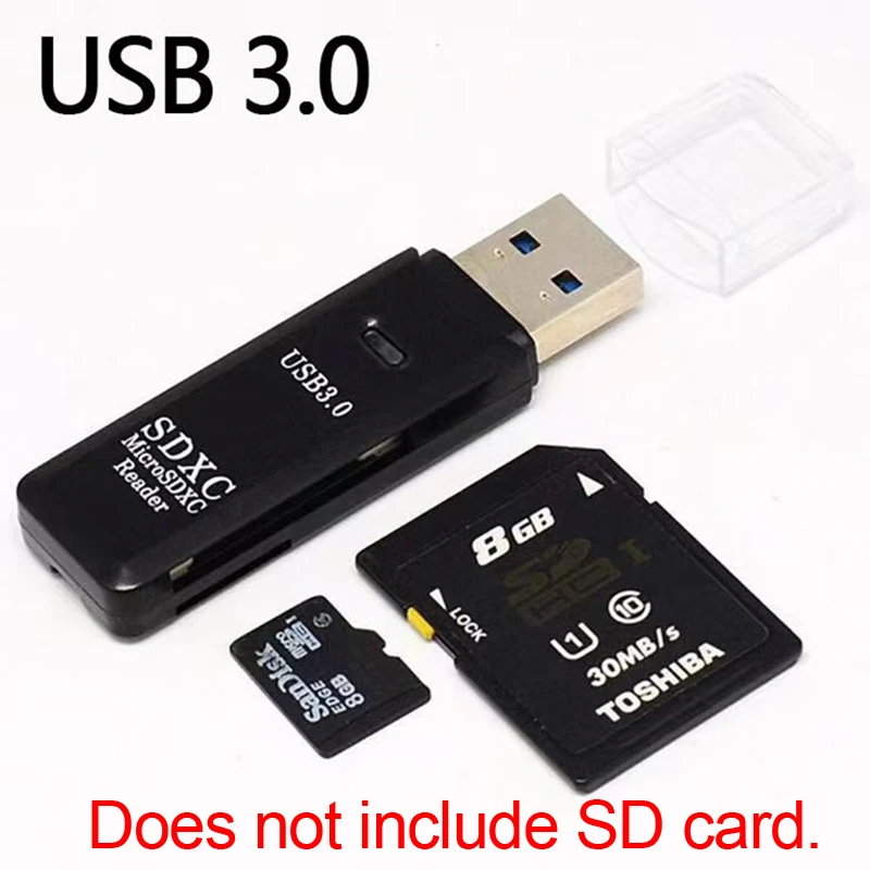 Multi Functional 2-in-1 High-speed USB 3.0/2.0 Card Reader Supports TF+SD Computer, Tablet Camera, Laptop, Car Mounted
Multi Functional 2-in-1 High-speed USB 3.0/2.0 Card Reader Supports TF+SD Computer, Tablet Camera, Laptop, Car Mounted