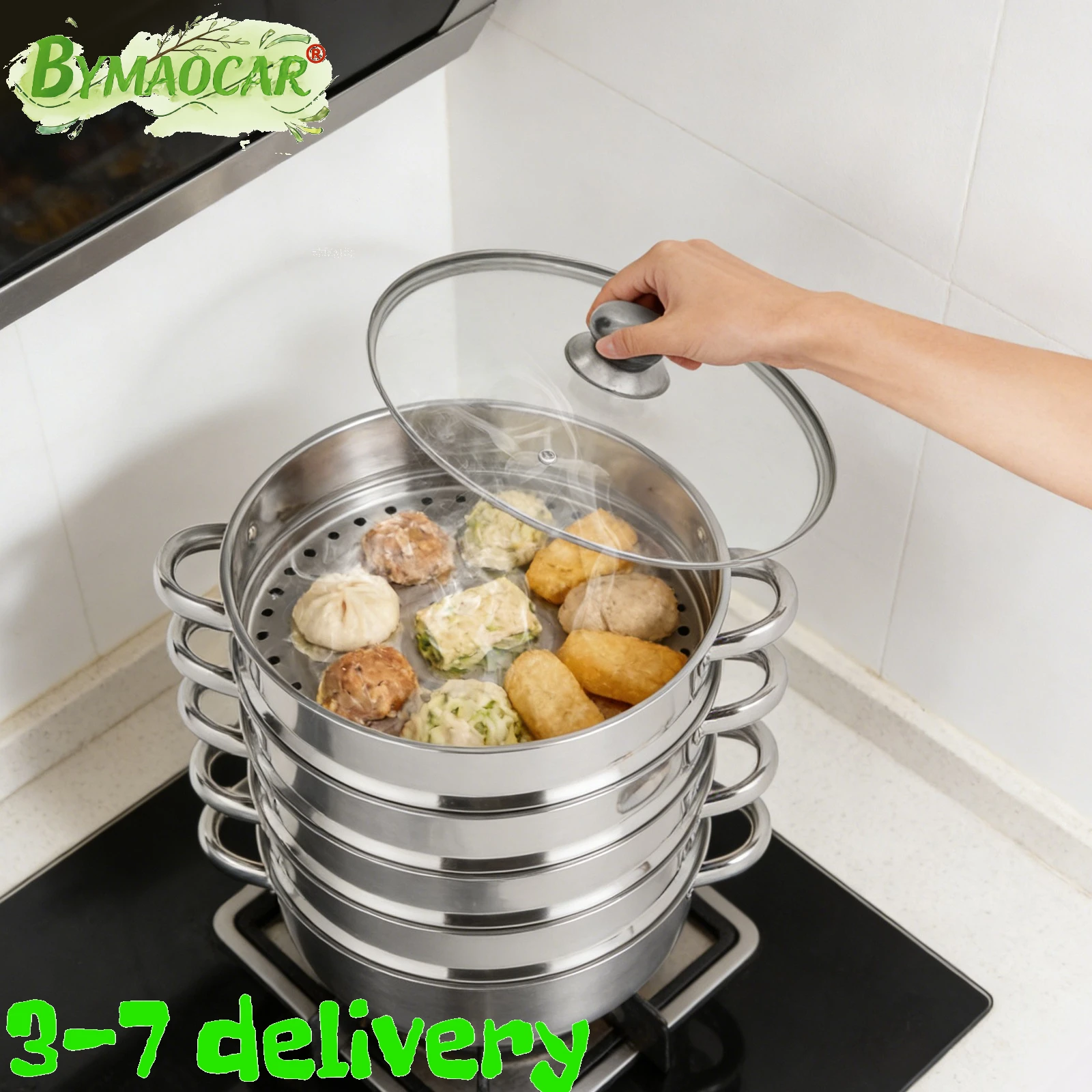 Steamer Pot, 5 Tier 30cm Stainless Steel Steamer for Cooking, Explosion-Proof Glass Lid, Even Heating Non-Stick Bottom, Large Capacity Multi-Layer, Rust Proof Durable, Time Saving Kitchen Cookware
Steamer Pot, 5 Tier 30cm Stainless Steel Steamer for Cooking, Explosion-Proof Glass Lid, Even Heating Non-Stick Bottom, Large Capacity Multi-Layer, Rust Proof Durable, Time Saving Kitchen Cookware