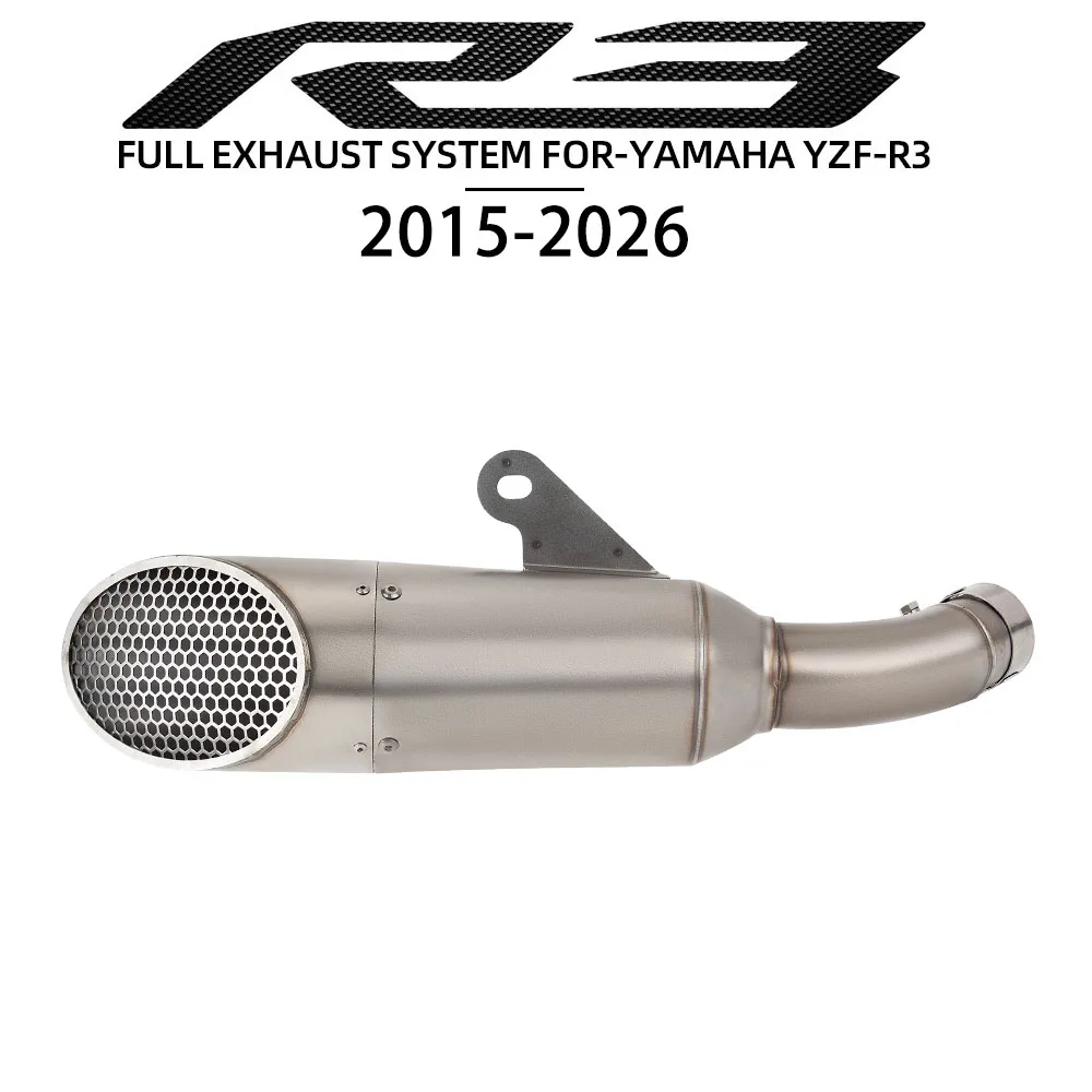 MT03 Exhaust Muffler For Yamaha YZF-R3/R25 MT-03 MT25 2015-2026 Motorcycle Slip on Line Exhaust Street Bike Tail Tube Kit
MT03 Exhaust Muffler For Yamaha YZF-R3/R25 MT-03 MT25 2015-2026 Motorcycle Slip on Line Exhaust Street Bike Tail Tube Kit