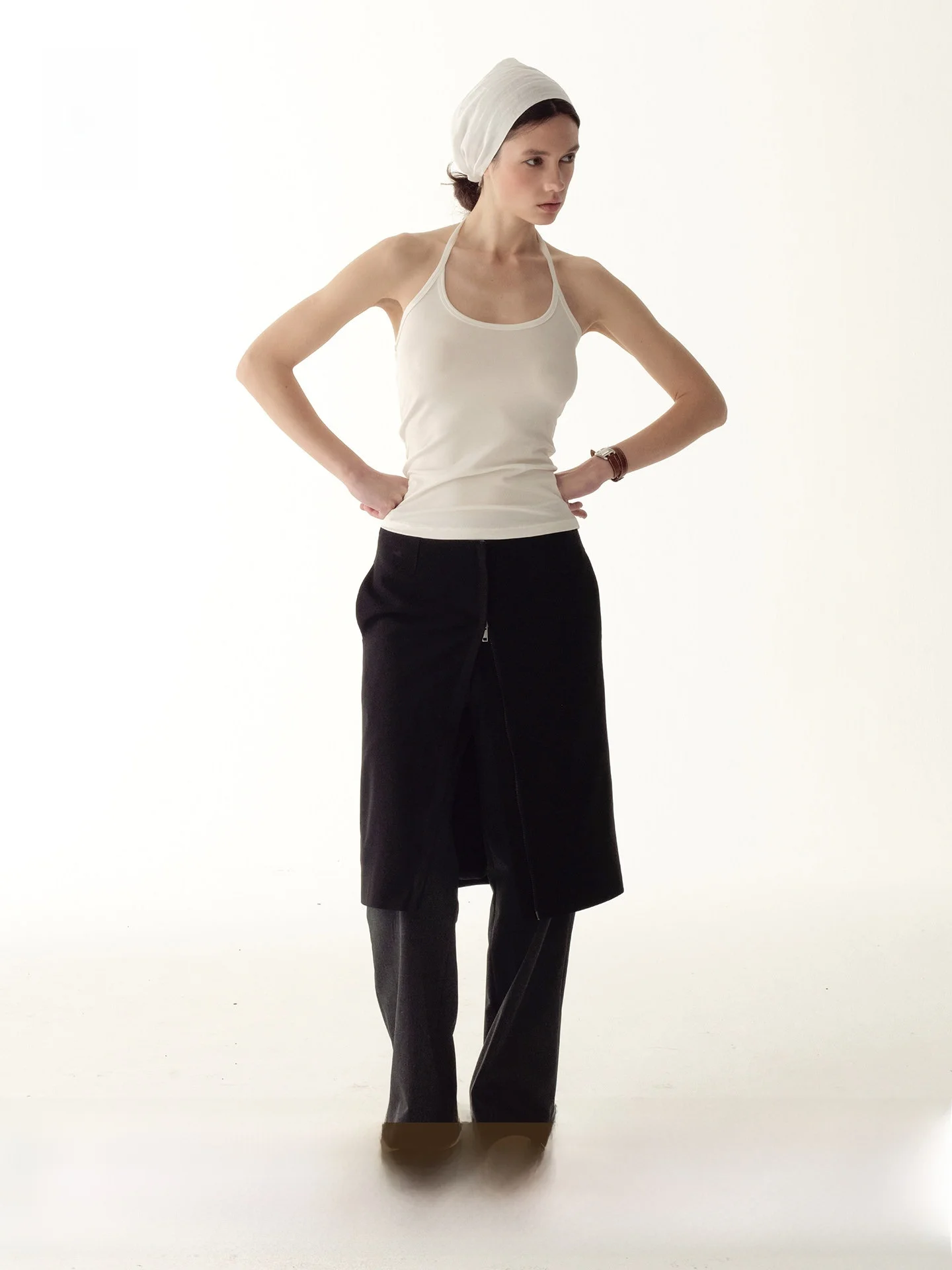 Zipper Asymmetrical Mid-Low Waist Straight Half-length Skirt for Women Commute Business Casual Polyester Wool Blend Skirt
Zipper Asymmetrical Mid-Low Waist Straight Half-length Skirt for Women Commute Business Casual Polyester Wool Blend Skirt
