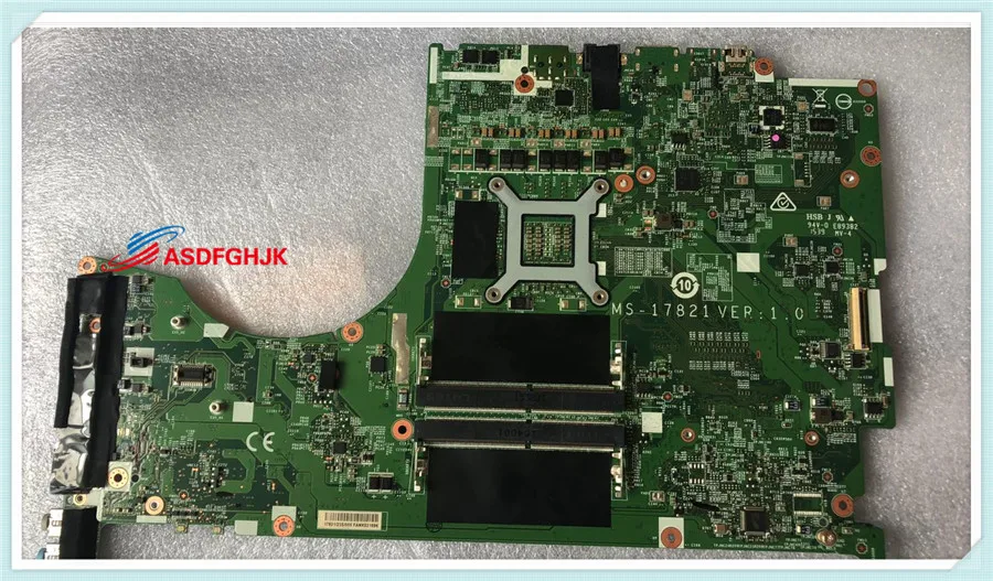 MS-17821 For MSI GT72 GT72S 6QE 2QD Laptop MOTHERBOARD MS-1782 SR2FL i7-6820HQ REV 1.0 Test OK Free Shipping
MS-17821 For MSI GT72 GT72S 6QE 2QD Laptop MOTHERBOARD MS-1782 SR2FL i7-6820HQ REV 1.0 Test OK Free Shipping
