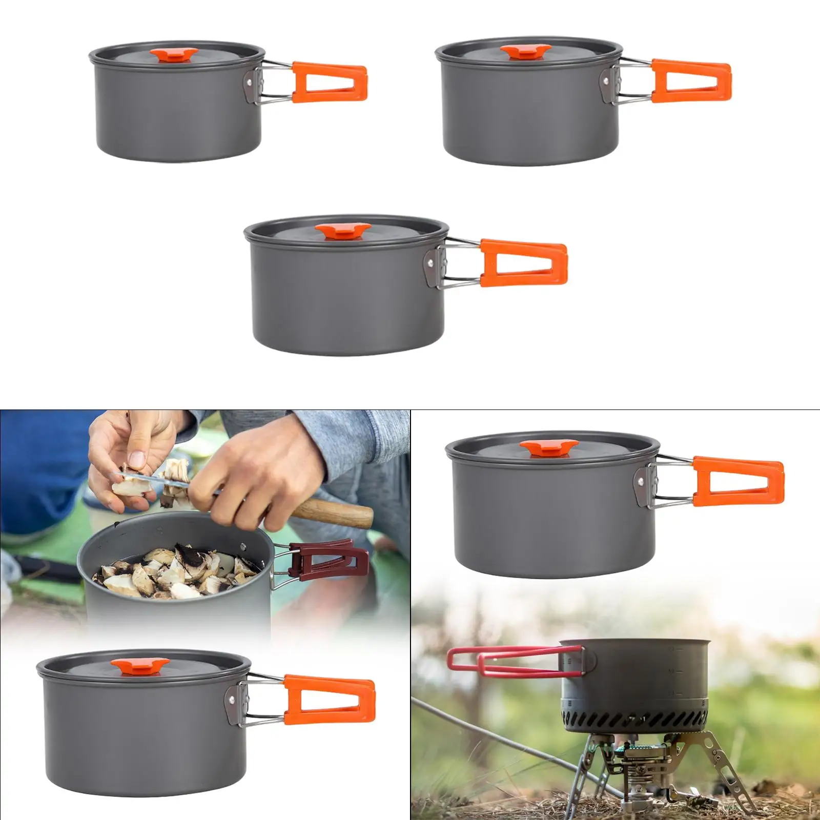 Camping Pot Saucepan with Handle Easy to Clean Outdoor Cooking Pot with Lid Cover for Explorers BBQ Trips People Fishing
Camping Pot Saucepan with Handle Easy to Clean Outdoor Cooking Pot with Lid Cover for Explorers BBQ Trips People Fishing
