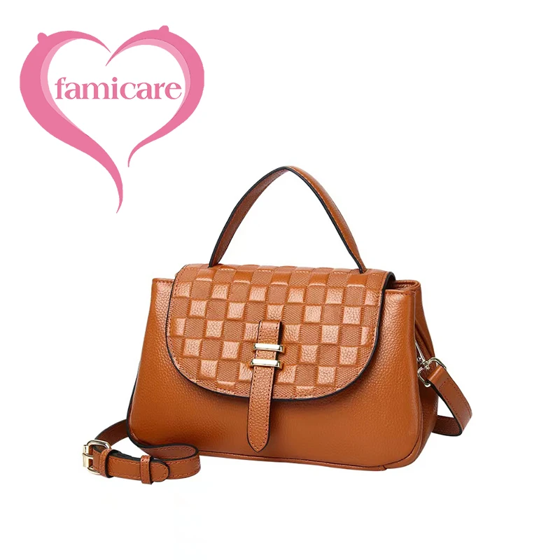 Genuine Leather Cross-Body Bag With Plaid For Women Everyday Casual Single-Shoulder Cowhide Tote For Commuter Women's Handbag
Genuine Leather Cross-Body Bag With Plaid For Women Everyday Casual Single-Shoulder Cowhide Tote For Commuter Women's Handbag