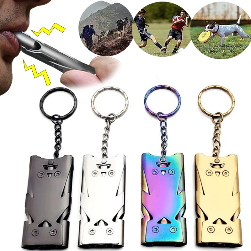 Double Pipe Whistle Pendant Keychain Whistle for Survival High Decibel Outdoor Camping Emergency Survival Tool Whistle Keyring
Double Pipe Whistle Pendant Keychain Whistle for Survival High Decibel Outdoor Camping Emergency Survival Tool Whistle Keyring