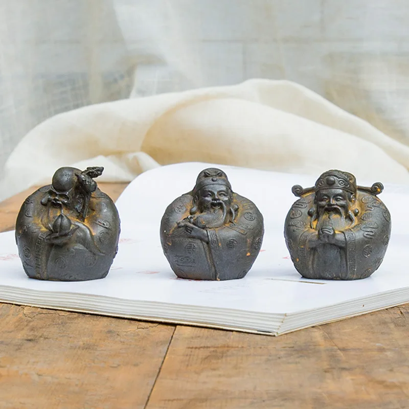 National Style New Chinese Style Imitation Cast Iron Fortune, Prosperity, Longevity Three Stars Desktop Small Ornament Pure Hand
National Style New Chinese Style Imitation Cast Iron Fortune, Prosperity, Longevity Three Stars Desktop Small Ornament Pure Hand