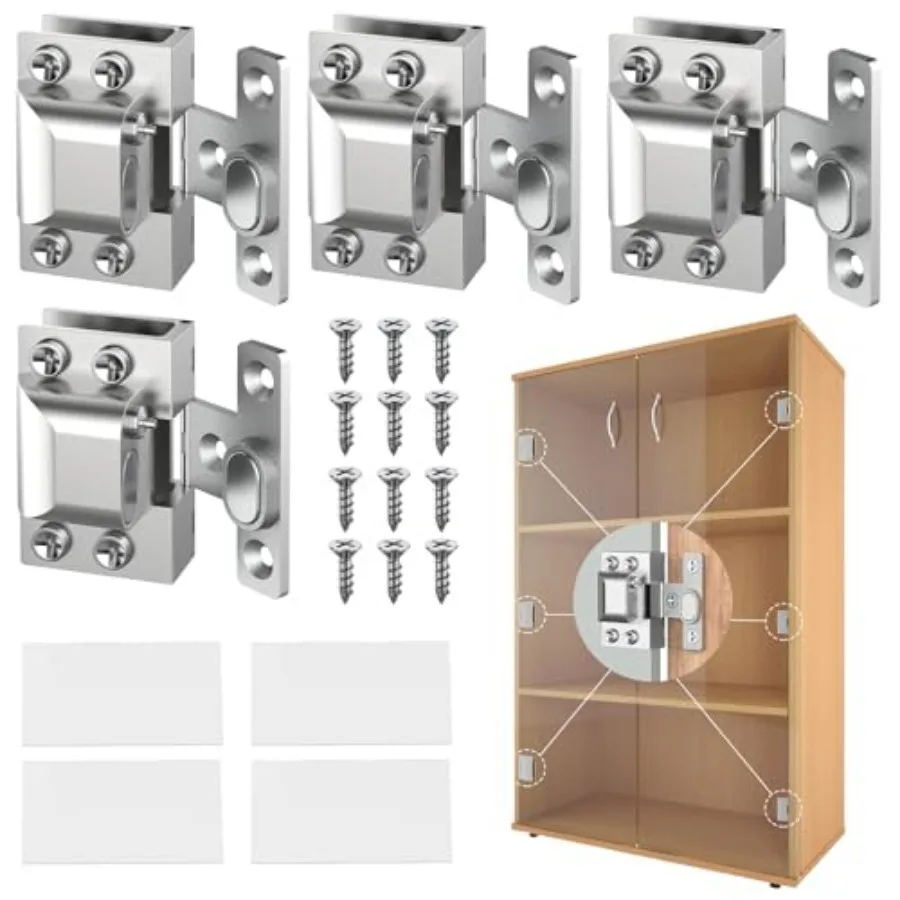 Glass Cabinet Door Hinges, 304 Stainless Steel, Hydraulic Soft Close, Magnetic Latch, Door Hinge for 4-9mm Thickness, Durable
Glass Cabinet Door Hinges, 304 Stainless Steel, Hydraulic Soft Close, Magnetic Latch, Door Hinge for 4-9mm Thickness, Durable