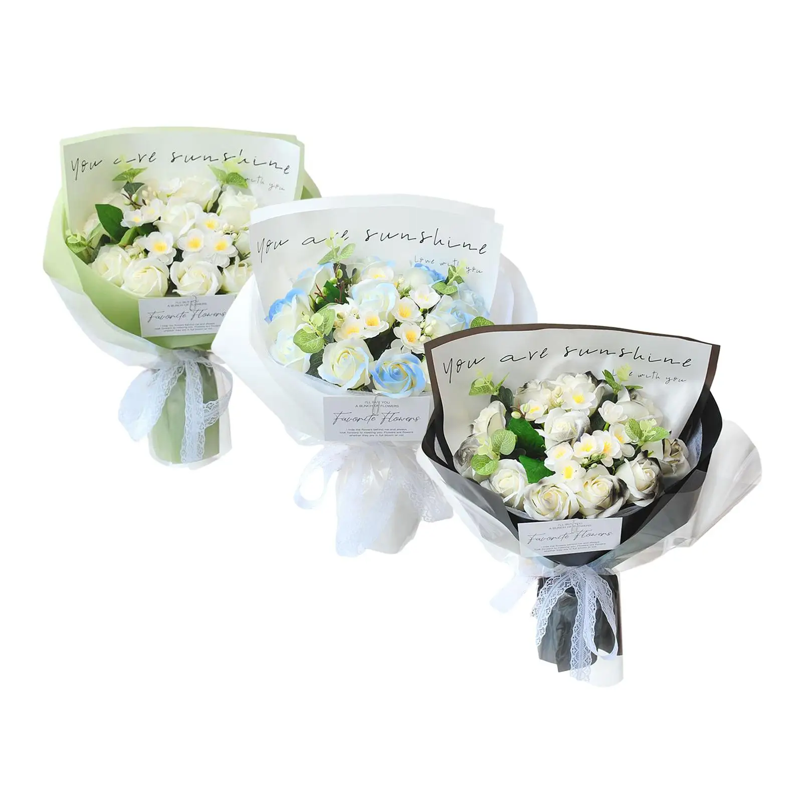 Artificial Soap Roses Bouquet for Her 11.8x15.7inch Realistic Handmade Valentines Day Gift for Wedding Decoration Lightweight
Artificial Soap Roses Bouquet for Her 11.8x15.7inch Realistic Handmade Valentines Day Gift for Wedding Decoration Lightweight