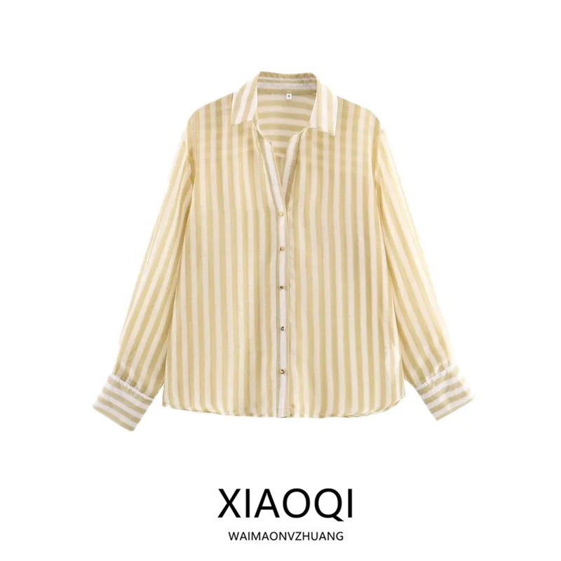 Женские модные универсальные осенние новые поступления Ele Striped Long Sve irt, повседневные шикарные рукава премиум-класса для подростков
Женские модные универсальные осенние новые поступления Ele Striped Long Sve irt, повседневные шикарные рукава премиум-класса для подростков