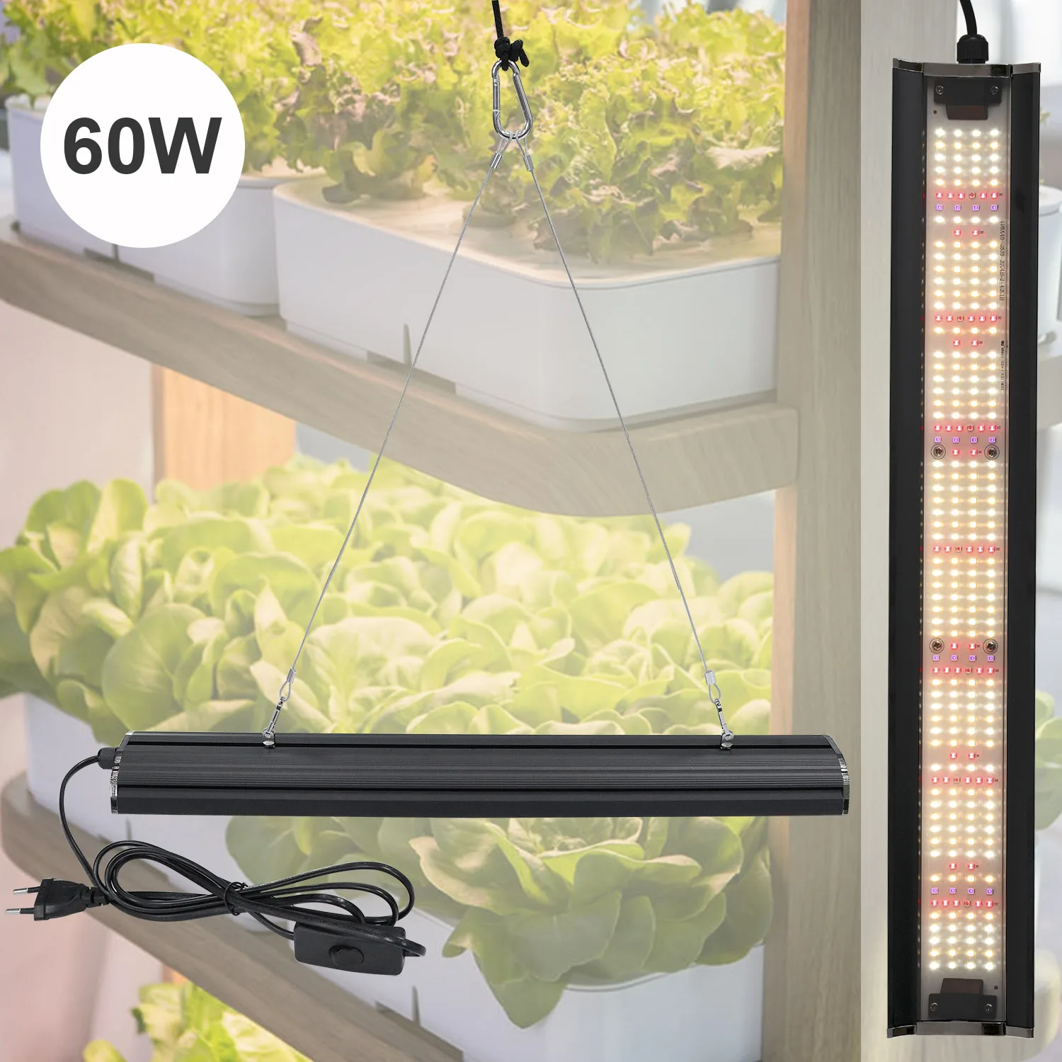 Портативная лампа для роста растений мощностью 60 Вт способствует росту и цветению растений с отличным отводом тепла.
Портативная лампа для роста растений мощностью 60 Вт способствует росту и цветению растений с отличным отводом тепла.