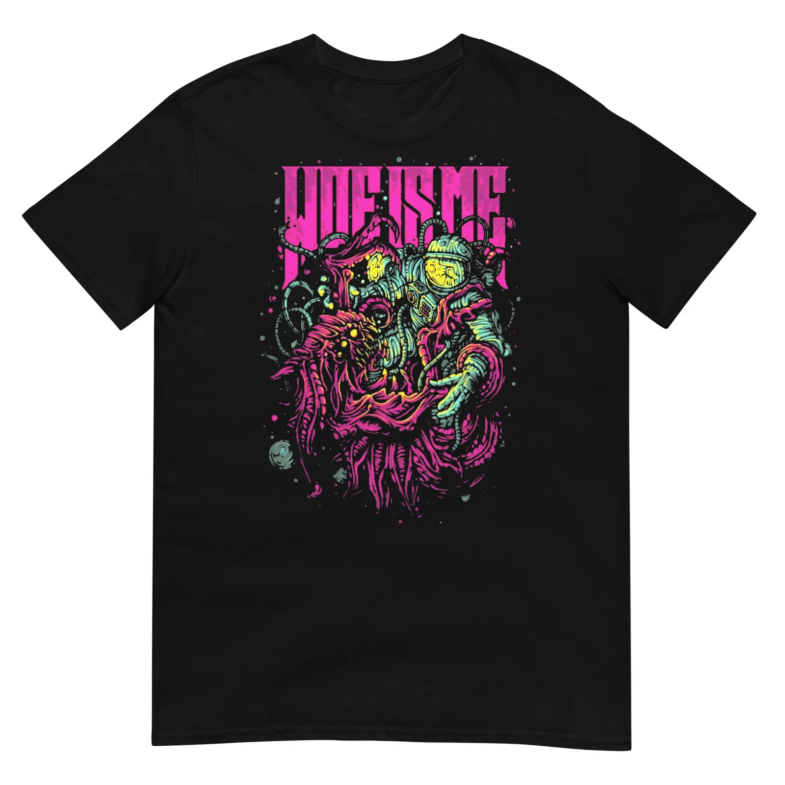 WOE IS ME Neon Monster Space Battle Emo Post Hardcore Band T Shirt
WOE IS ME Neon Monster Space Battle Emo Post Hardcore Band T Shirt