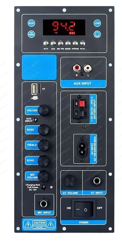 Плата усилителя VIRE высокой мощности DSP Bluetooth 8-18 дюймов, динамик на тележке, модуль усилителя для уличного аудио, 60 Вт, моно стереоусилитель
Плата усилителя VIRE высокой мощности DSP Bluetooth 8-18 дюймов, динамик на тележке, модуль усилителя для уличного аудио, 60 Вт, моно стереоусилитель