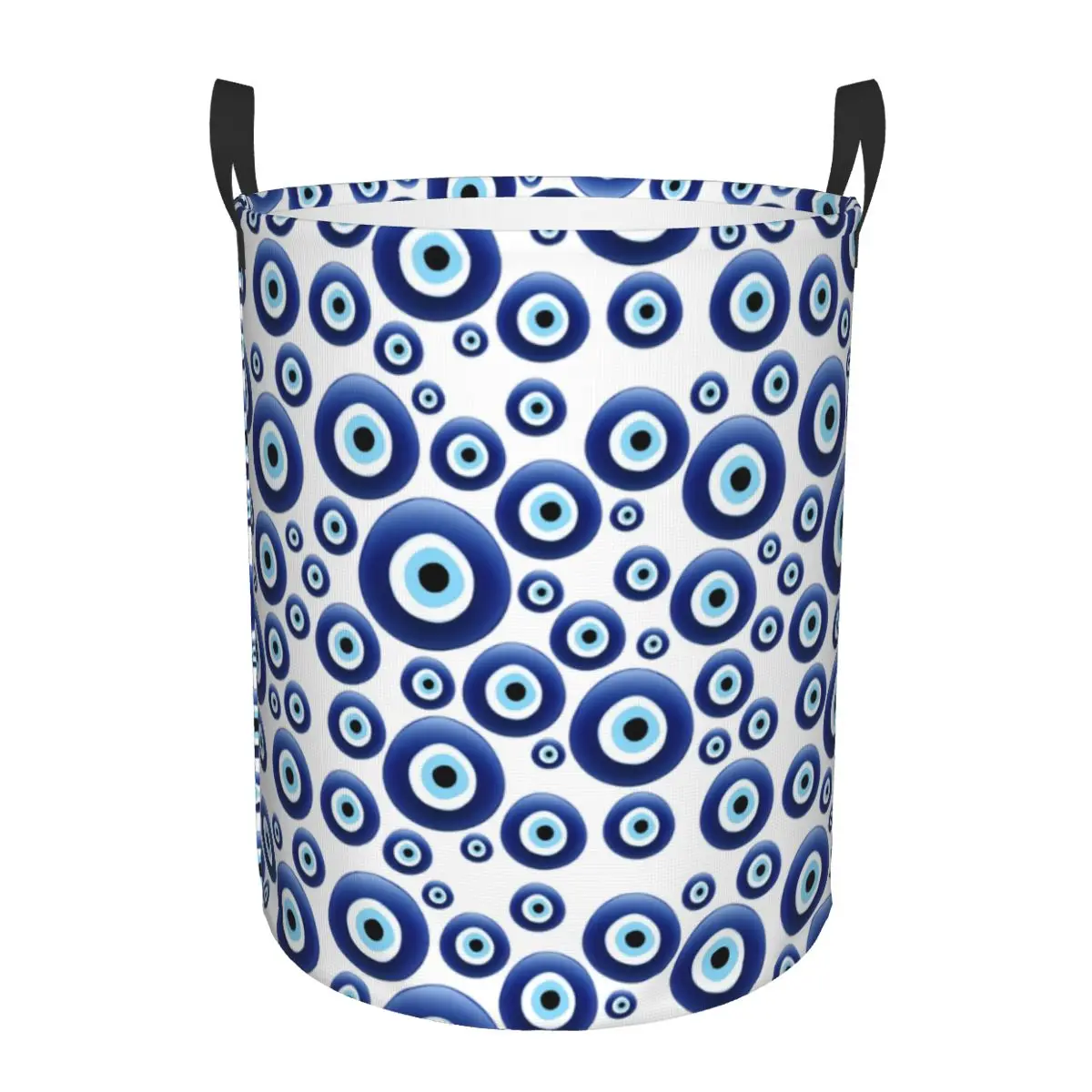 Mediterranean Evil Eye Protection Laundry Basket Collapsible Lucky Charm Amulet Hamsa Clothing Hamper Toys Organizer Storage Bin
Mediterranean Evil Eye Protection Laundry Basket Collapsible Lucky Charm Amulet Hamsa Clothing Hamper Toys Organizer Storage Bin