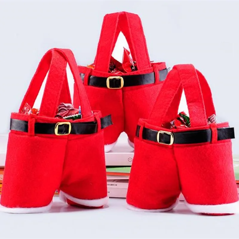 Christmas Gift Bags Santa Claus Suspender Pants Shape Handbag for Candy Wine Bottle Holder
Christmas Gift Bags Santa Claus Suspender Pants Shape Handbag for Candy Wine Bottle Holder