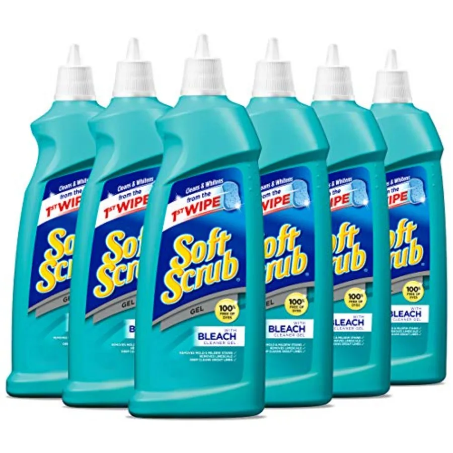 Soft Scrub Gel with Bleach Cleaner, 28.6 Ounces Pack of 6
Soft Scrub Gel with Bleach Cleaner, 28.6 Ounces Pack of 6
