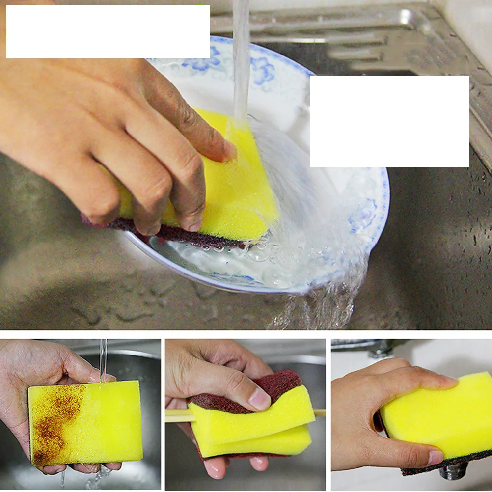 10pcs High-Density Scrub Kitchen Bathroom Cleaning Strong Decontamination Durable Dishwashing Scouring Pad Sponge Cloth For
10pcs High-Density Scrub Kitchen Bathroom Cleaning Strong Decontamination Durable Dishwashing Scouring Pad Sponge Cloth For