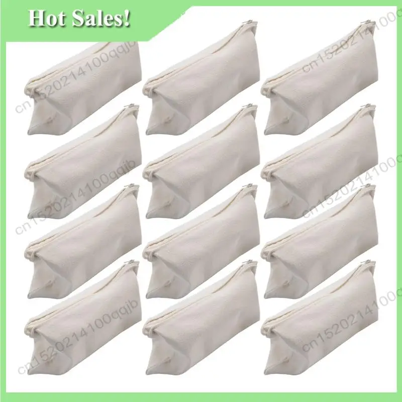 -FDDT 200 Pcs Canvas Pencil Pouch Zipper Makeup Bags Blank Craft DIY Bags Multipurpose Toiletry Stationary Storage Bags(Beige)
-FDDT 200 Pcs Canvas Pencil Pouch Zipper Makeup Bags Blank Craft DIY Bags Multipurpose Toiletry Stationary Storage Bags(Beige)