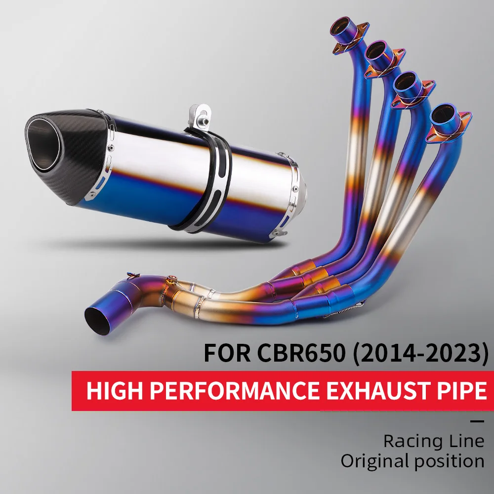 Motorcycle Exhaust System Slip On 51mm Muffler For CB650F CB650R CBR650 CBR650F 2014 - 2024
Motorcycle Exhaust System Slip On 51mm Muffler For CB650F CB650R CBR650 CBR650F 2014 - 2024