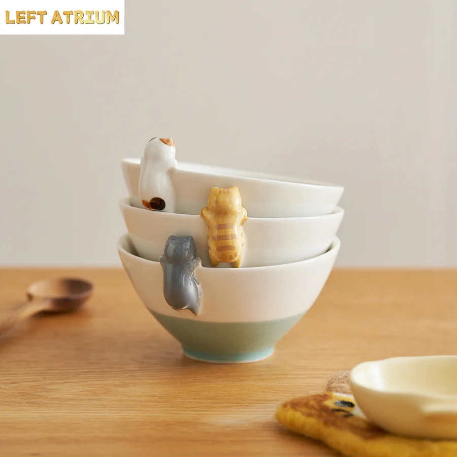 Relief Cat Decor Round Bowl 4.5Inches Under Glaze Ceramic Rice Bowl Creative Home Salad Dinnerware Kitchen Fruit Bowl Tablewares
Relief Cat Decor Round Bowl 4.5Inches Under Glaze Ceramic Rice Bowl Creative Home Salad Dinnerware Kitchen Fruit Bowl Tablewares