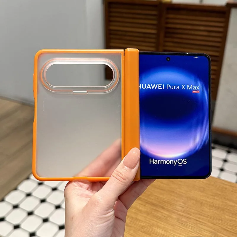 Case for Huawei Pura X Max Macaron Double Axis Translucent Shockproof Mobile Phone Case Cover
Case for Huawei Pura X Max Macaron Double Axis Translucent Shockproof Mobile Phone Case Cover