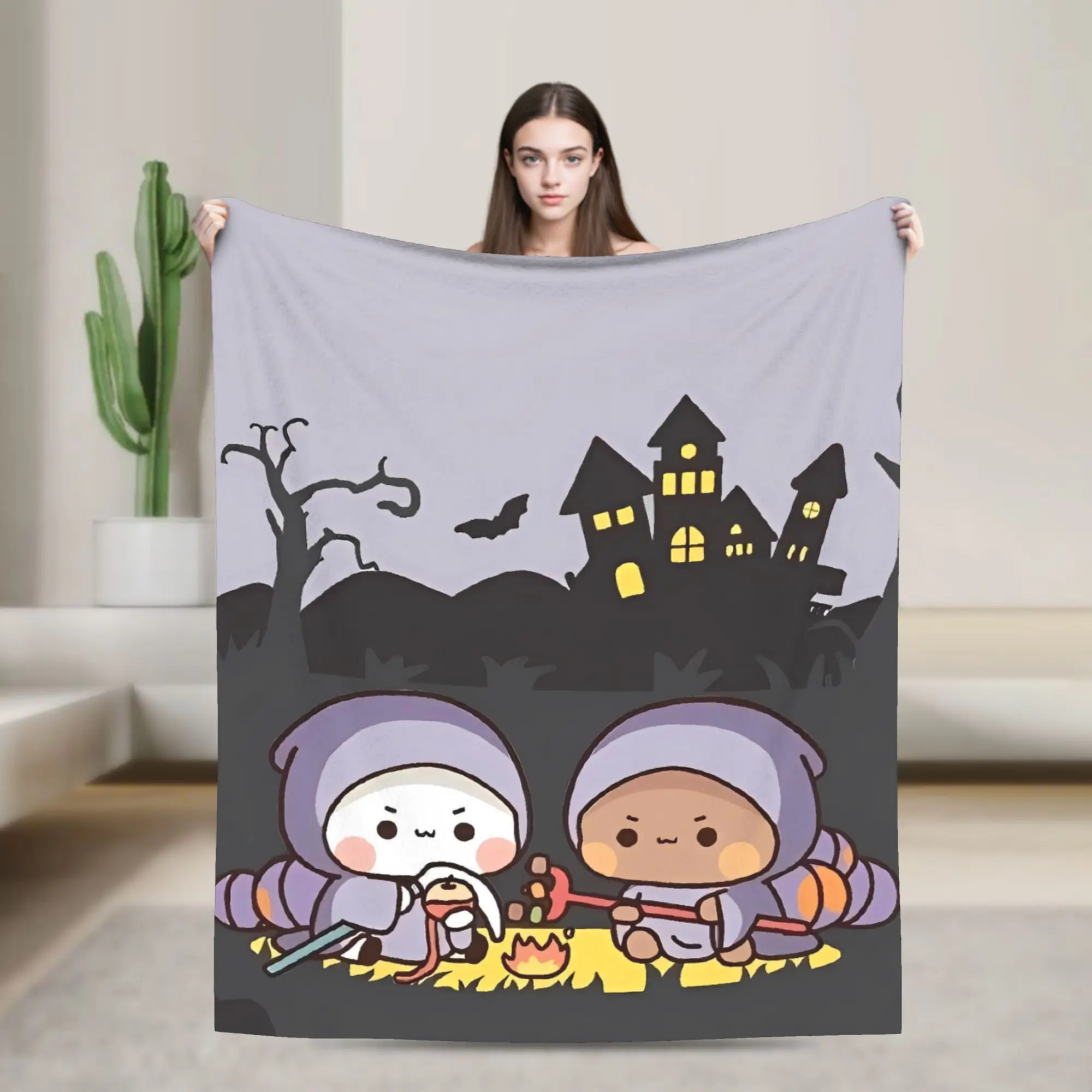 Soft Blanket Travel Office Halloween Bubu and Dudu Love Throw Blanket Flannel Bedspread For Couch Bed Novelty Sofa Bed Cover
Soft Blanket Travel Office Halloween Bubu and Dudu Love Throw Blanket Flannel Bedspread For Couch Bed Novelty Sofa Bed Cover