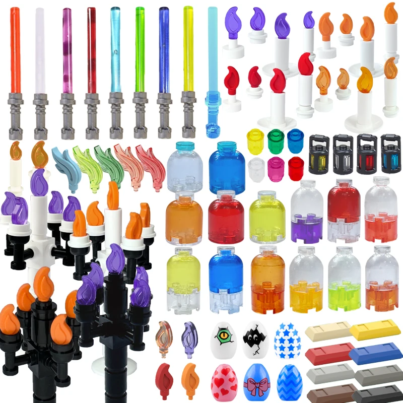 MOC City Decoration Accessories Building Blocks Flame Candle Holder Beverage Bottle Oil Lamp Easter Eggs Colored Bricks Toys Y01
MOC City Decoration Accessories Building Blocks Flame Candle Holder Beverage Bottle Oil Lamp Easter Eggs Colored Bricks Toys Y01