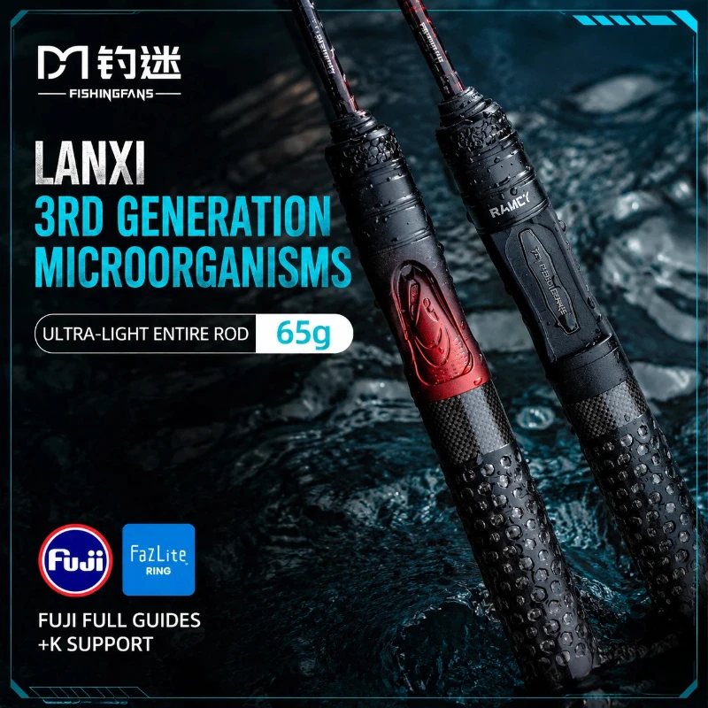 Fishingfans Lanxi 3.0 UL Spinning Rod 1.47/1.65m, Full FUJI F Guides, 3D Carved Scroll holder, Lightweight Solid Tip
Fishingfans Lanxi 3.0 UL Spinning Rod 1.47/1.65m, Full FUJI F Guides, 3D Carved Scroll holder, Lightweight Solid Tip