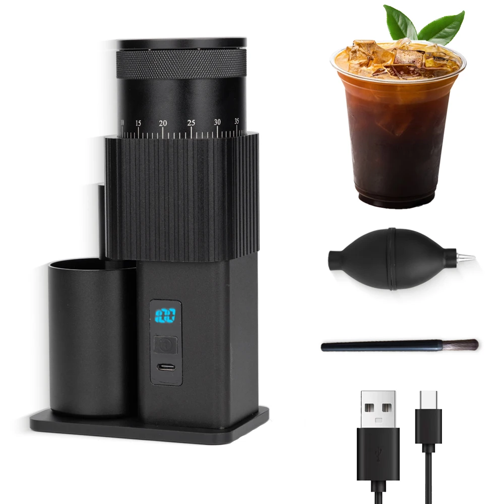 Электрическая кофемолка с воздуходувкой, шестизвездочная кофемолка с жерновами, портативная кофемолка, подарок на Рождество, день рождения
Электрическая кофемолка с воздуходувкой, шестизвездочная кофемолка с жерновами, портативная кофемолка, подарок на Рождество, день рождения