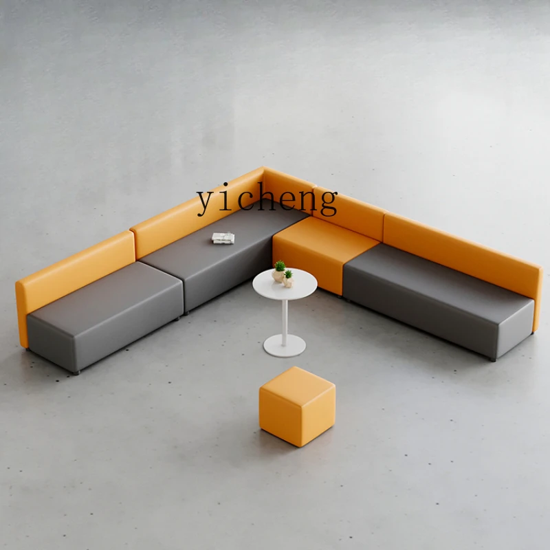 ZF Reception Room Rest Area Special-Shaped Stitching Bench Special-Shaped Sofa and Tea Table Combination
ZF Reception Room Rest Area Special-Shaped Stitching Bench Special-Shaped Sofa and Tea Table Combination