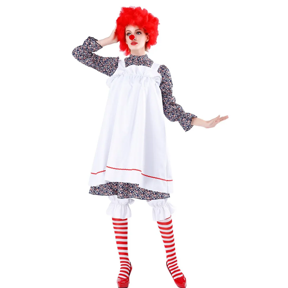 Adult Halloween Costume Crazy Clown Cosplay Role-playing Costume Circus Clown Performance Costume
Adult Halloween Costume Crazy Clown Cosplay Role-playing Costume Circus Clown Performance Costume