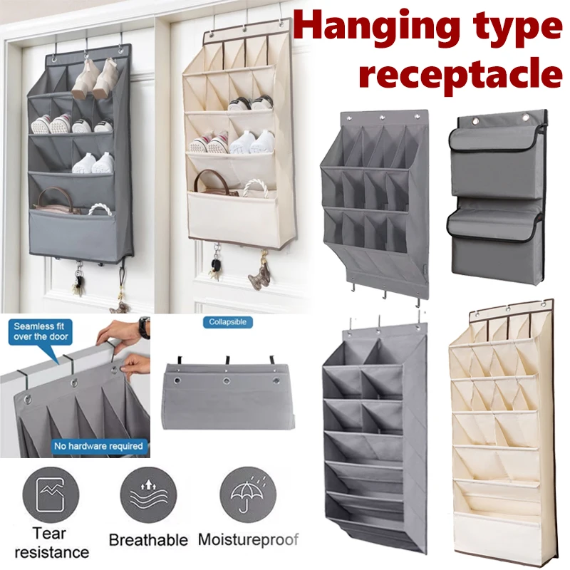 Multi-pockets Wall Storage Bag Large Over Door Hanging Shoe Organiser Behind Doors with 4 Metal Hooks Shoes Rack Storage Bags
Multi-pockets Wall Storage Bag Large Over Door Hanging Shoe Organiser Behind Doors with 4 Metal Hooks Shoes Rack Storage Bags