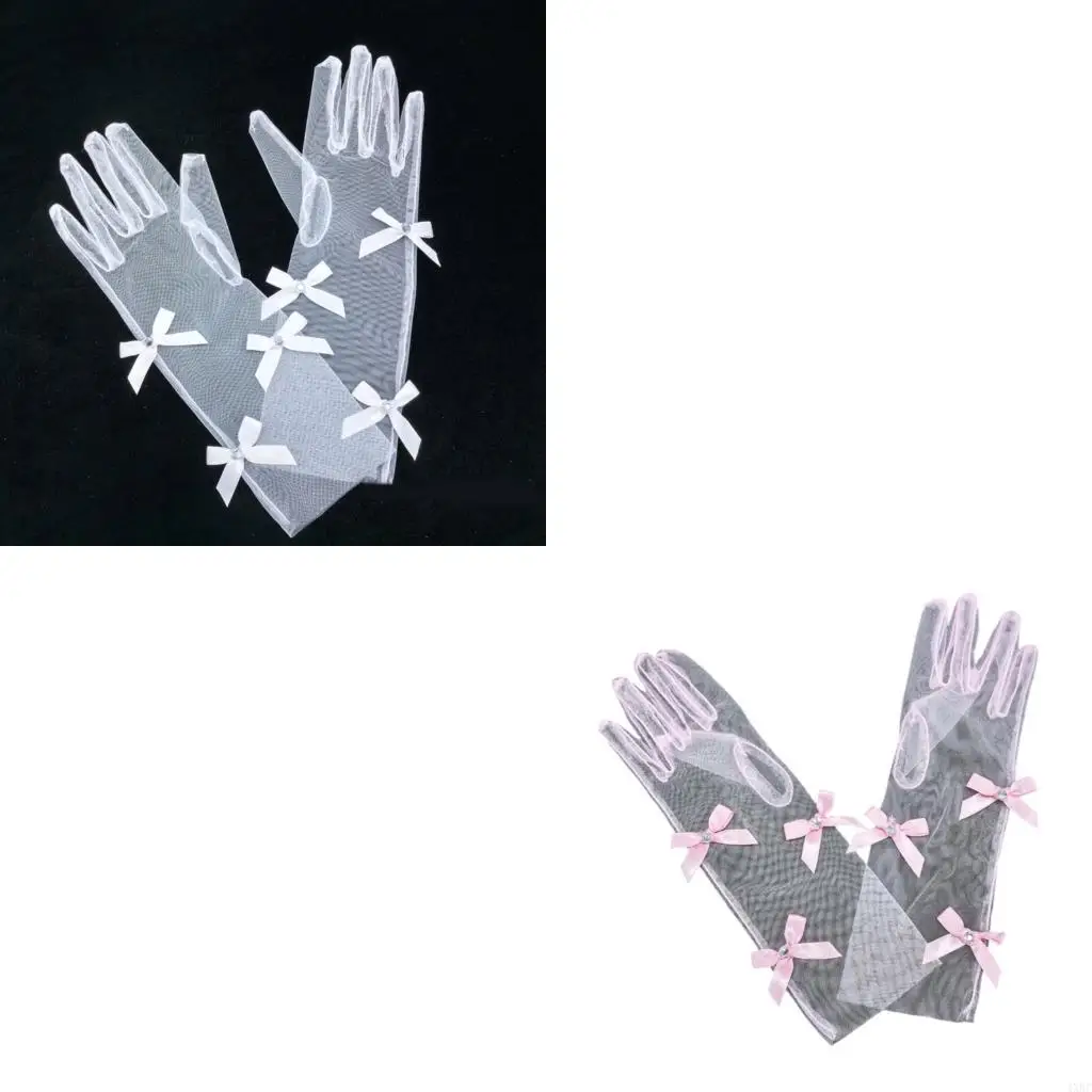 Lightweight Mesh Gloves for Kids Girls Elegant Bowknot Detail Photo Essential 4XBC
Lightweight Mesh Gloves for Kids Girls Elegant Bowknot Detail Photo Essential 4XBC