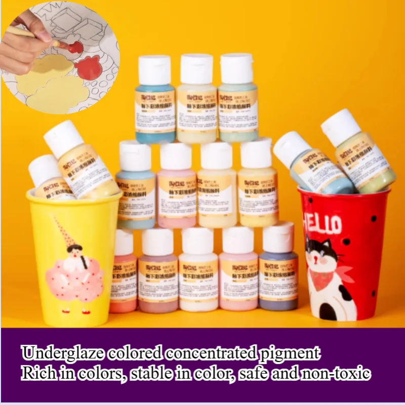 60 мл керамический набор для рисования под глазурью, ручная работа, сделай сам, керамические изделия ручной работы, раскраска, вспомогательный набор необработанных концентрированных пигментов
60 мл керамический набор для рисования под глазурью, ручная работа, сделай сам, керамические изделия ручной работы, раскраска, вспомогательный набор необработанных концентрированных пигментов