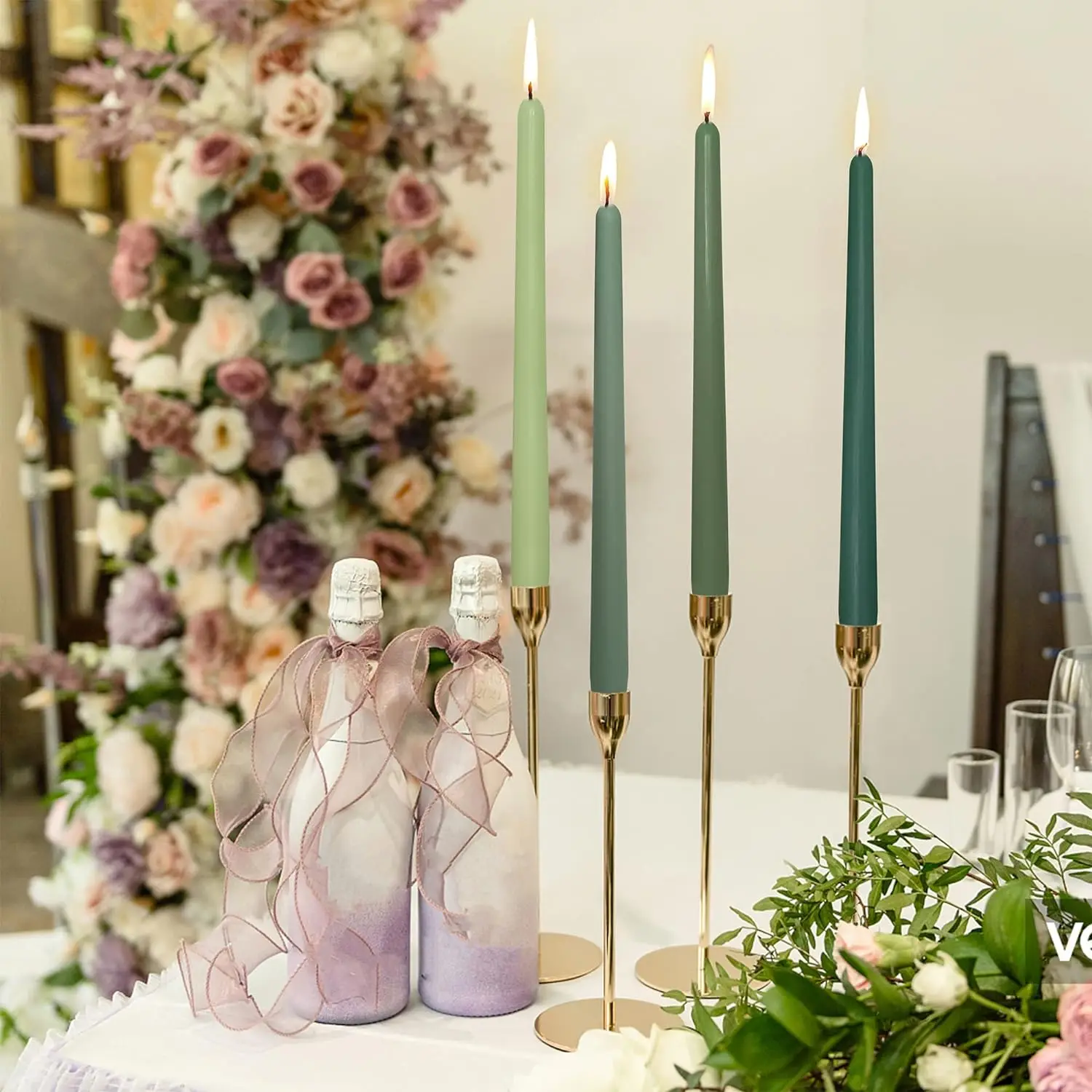 Long Smokeless Romantic Candles for Wedding Banquet, Western Food Decoration, Home Decoration, Stick, 12", 4Pcs Set
Long Smokeless Romantic Candles for Wedding Banquet, Western Food Decoration, Home Decoration, Stick, 12", 4Pcs Set