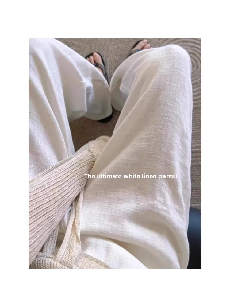 plus Size Women's Casual Linen Feel Wide Leg Pants High Waist Straight Cut Cotton Linen Long Trousers Summer Fashion
plus Size Women's Casual Linen Feel Wide Leg Pants High Waist Straight Cut Cotton Linen Long Trousers Summer Fashion