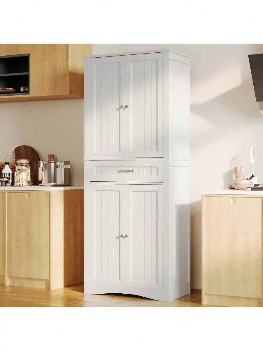 71'' Tall Kitchen Pantry Storage Cabinet, Freestanding Storage Cabinet With Drawers And 4 Adjustable Shelves Autonomous Sideboar
71'' Tall Kitchen Pantry Storage Cabinet, Freestanding Storage Cabinet With Drawers And 4 Adjustable Shelves Autonomous Sideboar