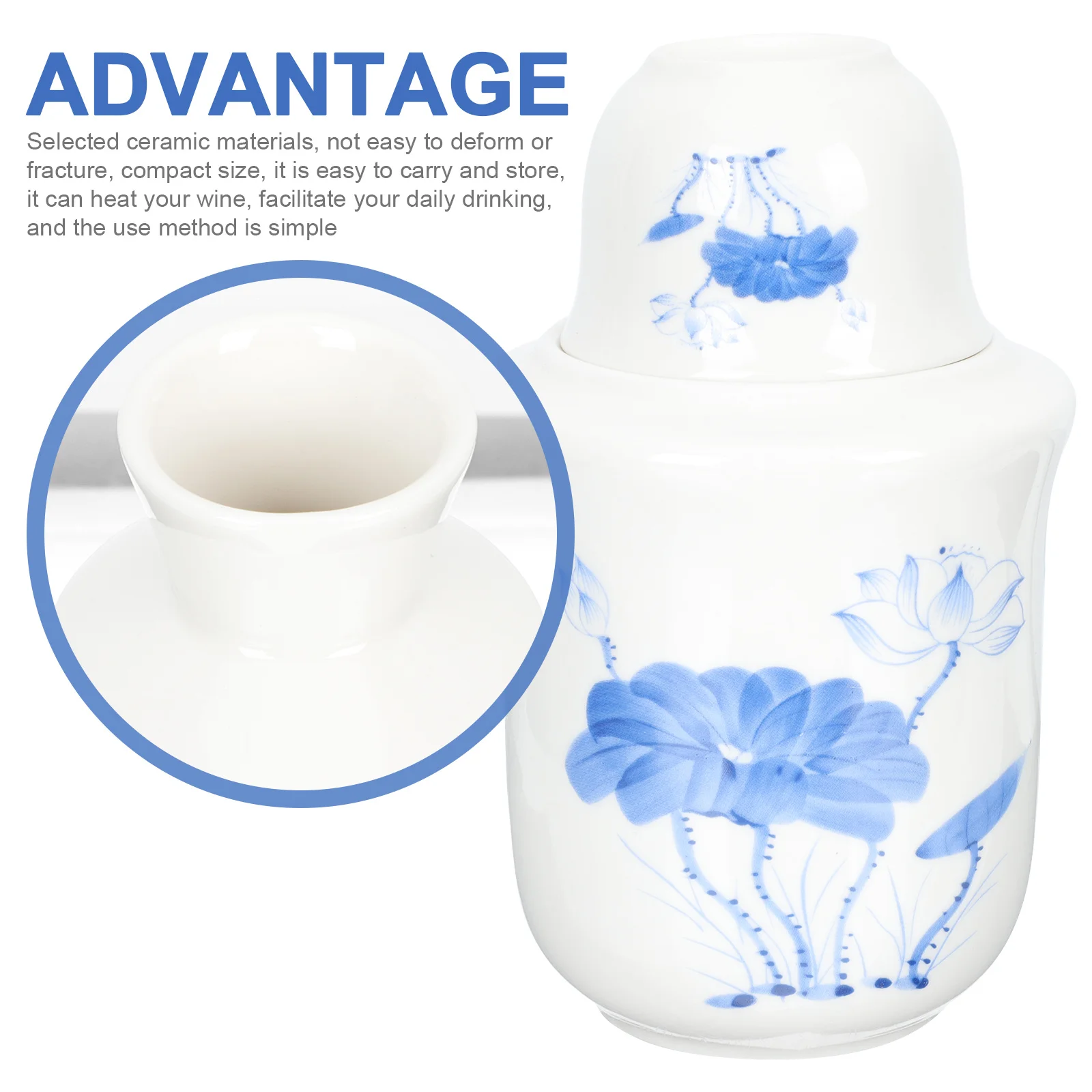 Керамический нагреватель для саке, согреватель вина, портативный, прочный, устойчивый к деформации, идеальный домашний декор для бара, подарок, теплый чайник для ликера
Керамический нагреватель для саке, согреватель вина, портативный, прочный, устойчивый к деформации, идеальный домашний декор для бара, подарок, теплый чайник для ликера