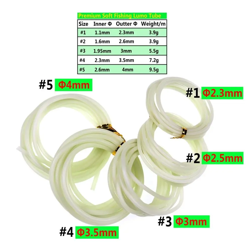 5 Sizes Light Tackle Silicone Fishing Luminous Tube Fishing Sleeves Glow Pipe Rig Protection Tubes
5 Sizes Light Tackle Silicone Fishing Luminous Tube Fishing Sleeves Glow Pipe Rig Protection Tubes