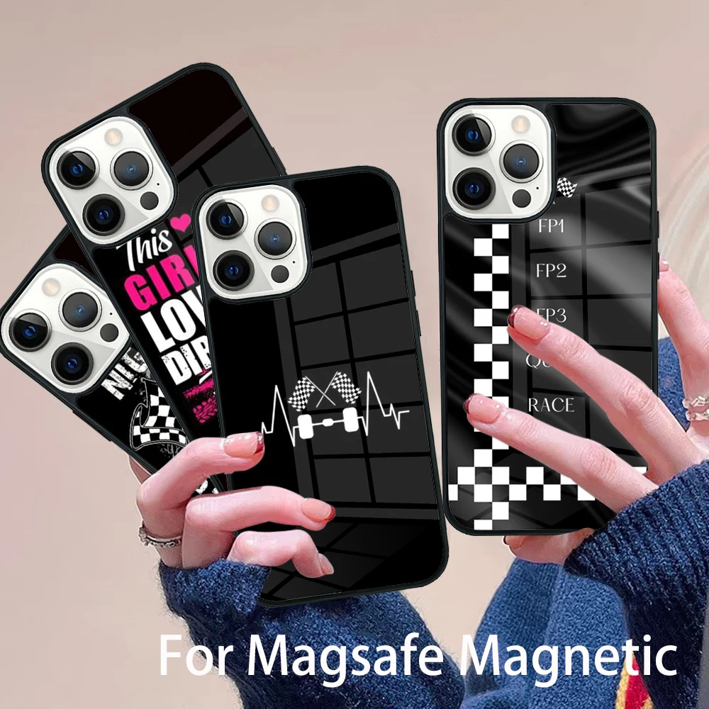 Checked Flag Racing Car Phone Case Magesafe Magnetic Wireless Charge Cover For IPhone 16 11 12 13 14 15 Pro Max Plus Mini
Checked Flag Racing Car Phone Case Magesafe Magnetic Wireless Charge Cover For IPhone 16 11 12 13 14 15 Pro Max Plus Mini