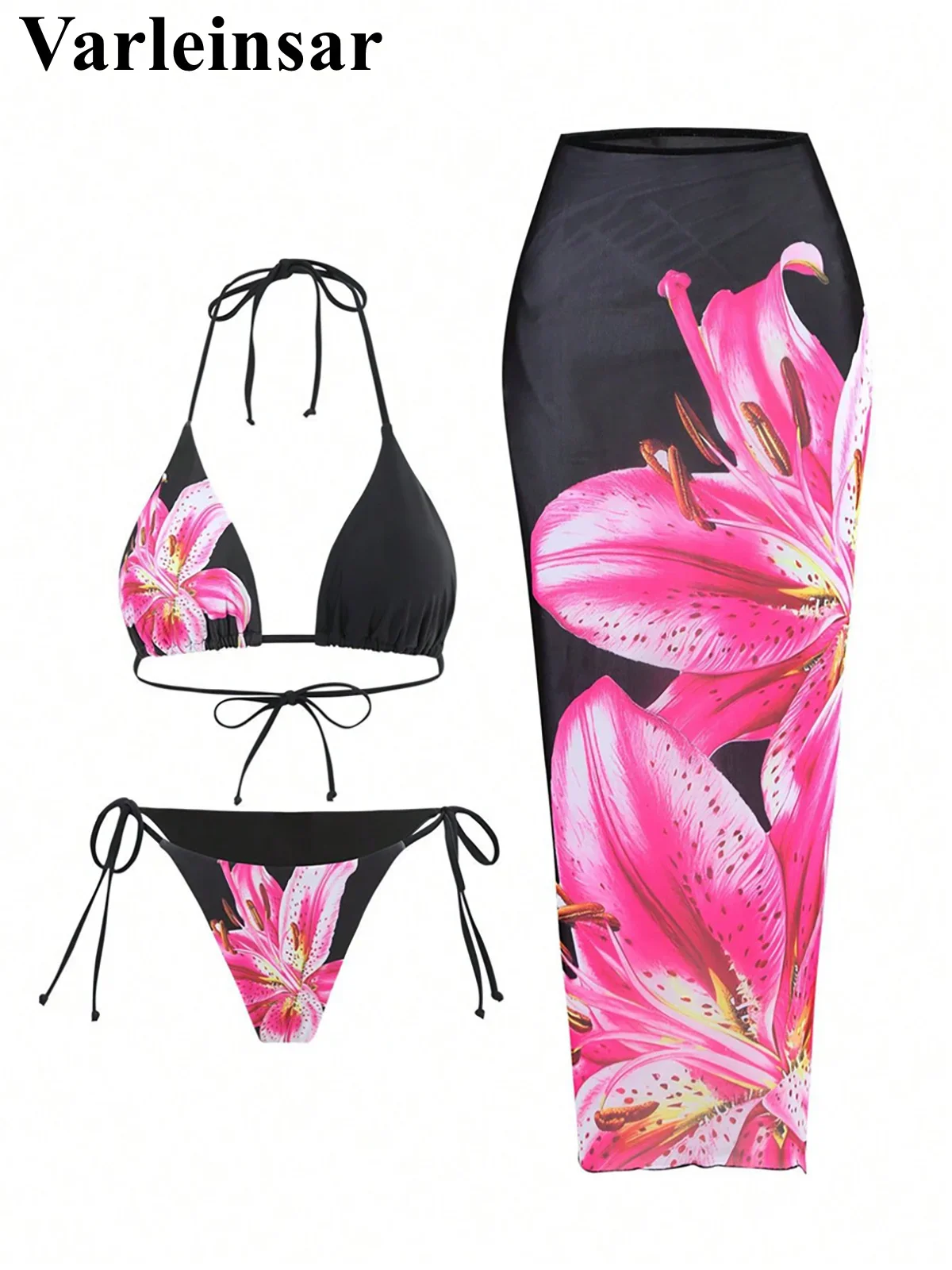 XS - L Floral Flowers With Skirt Bikini Female Swimsuit Women Swimwear Three-pieces Bikini set Bather Bathing Suit Swim V6788B
XS - L Floral Flowers With Skirt Bikini Female Swimsuit Women Swimwear Three-pieces Bikini set Bather Bathing Suit Swim V6788B