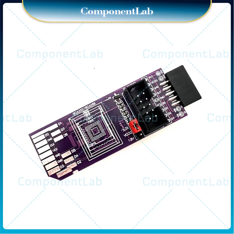 BGA153 simple read and write burning board BGA169 EMMC chip 8bit 1.8V 809H-ISP flying line
BGA153 simple read and write burning board BGA169 EMMC chip 8bit 1.8V 809H-ISP flying line