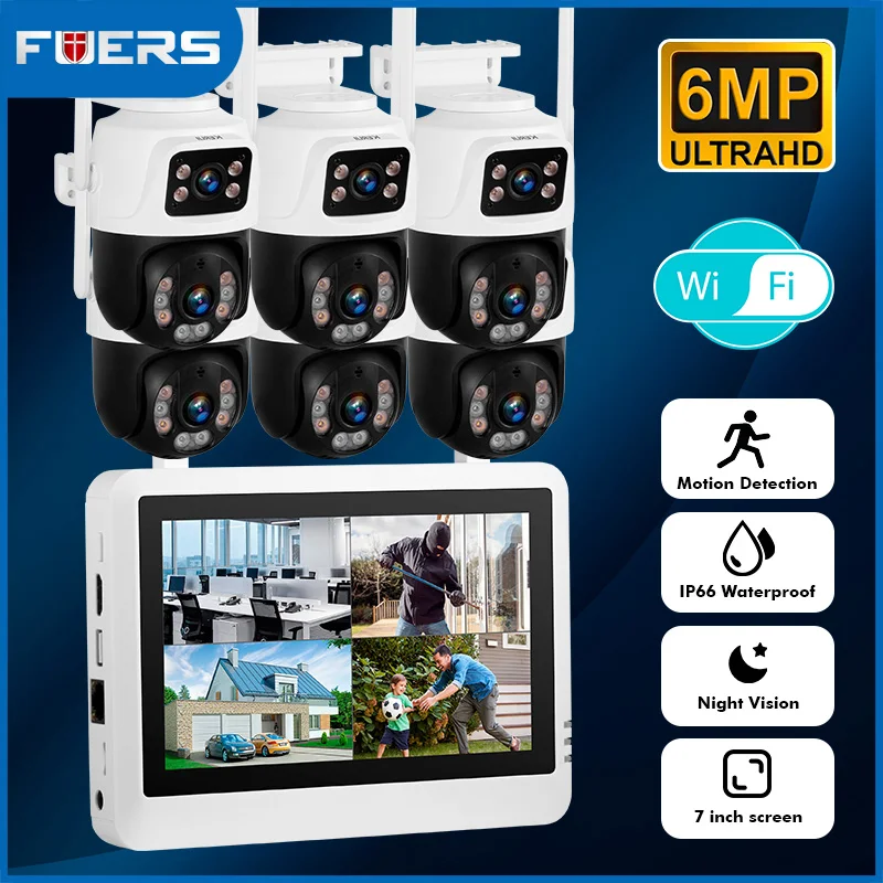 FUERS 7-дюймовый NVR экран 8-канальный беспроводной NVR наружная камера безопасности WIFI наблюдение H.265 видеонаблюдение CCTV аудио видеорегистратор
FUERS 7-дюймовый NVR экран 8-канальный беспроводной NVR наружная камера безопасности WIFI наблюдение H.265 видеонаблюдение CCTV аудио видеорегистратор