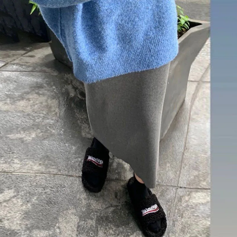 2023 New Autumn Winter Fashion Women Skirts Casual Loose Elastic Waist Knit Skirts High Waist Slim Gentle Elegant Wrap Hip Skirt
2023 New Autumn Winter Fashion Women Skirts Casual Loose Elastic Waist Knit Skirts High Waist Slim Gentle Elegant Wrap Hip Skirt