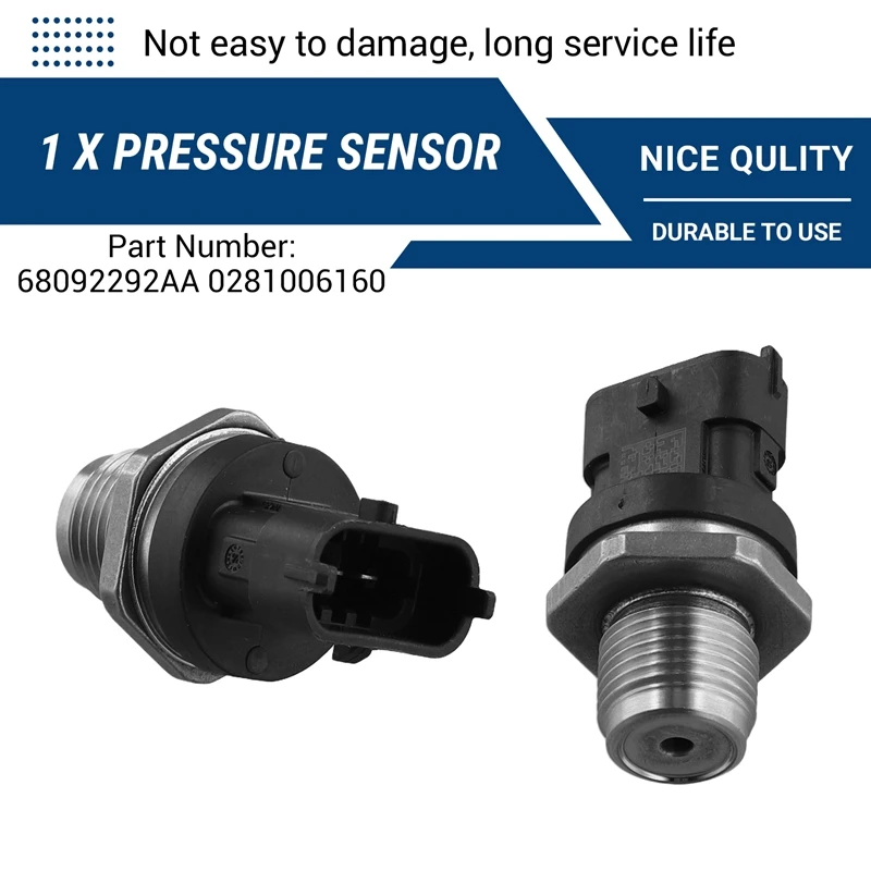 68092292AA Fuel Rail High Pressure Sensor Common Rail Pressure Sensor For JEEP WRANGLER JK LIBERTY 0281006160
68092292AA Fuel Rail High Pressure Sensor Common Rail Pressure Sensor For JEEP WRANGLER JK LIBERTY 0281006160