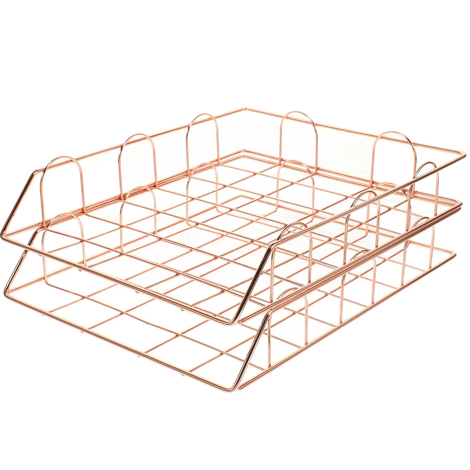 2pcs Storage Stackable Metal Document Tray Organizer Iron A4 File Frame Magazine BasketPackaged (rose Gold) Folder Desk
2pcs Storage Stackable Metal Document Tray Organizer Iron A4 File Frame Magazine BasketPackaged (rose Gold) Folder Desk
