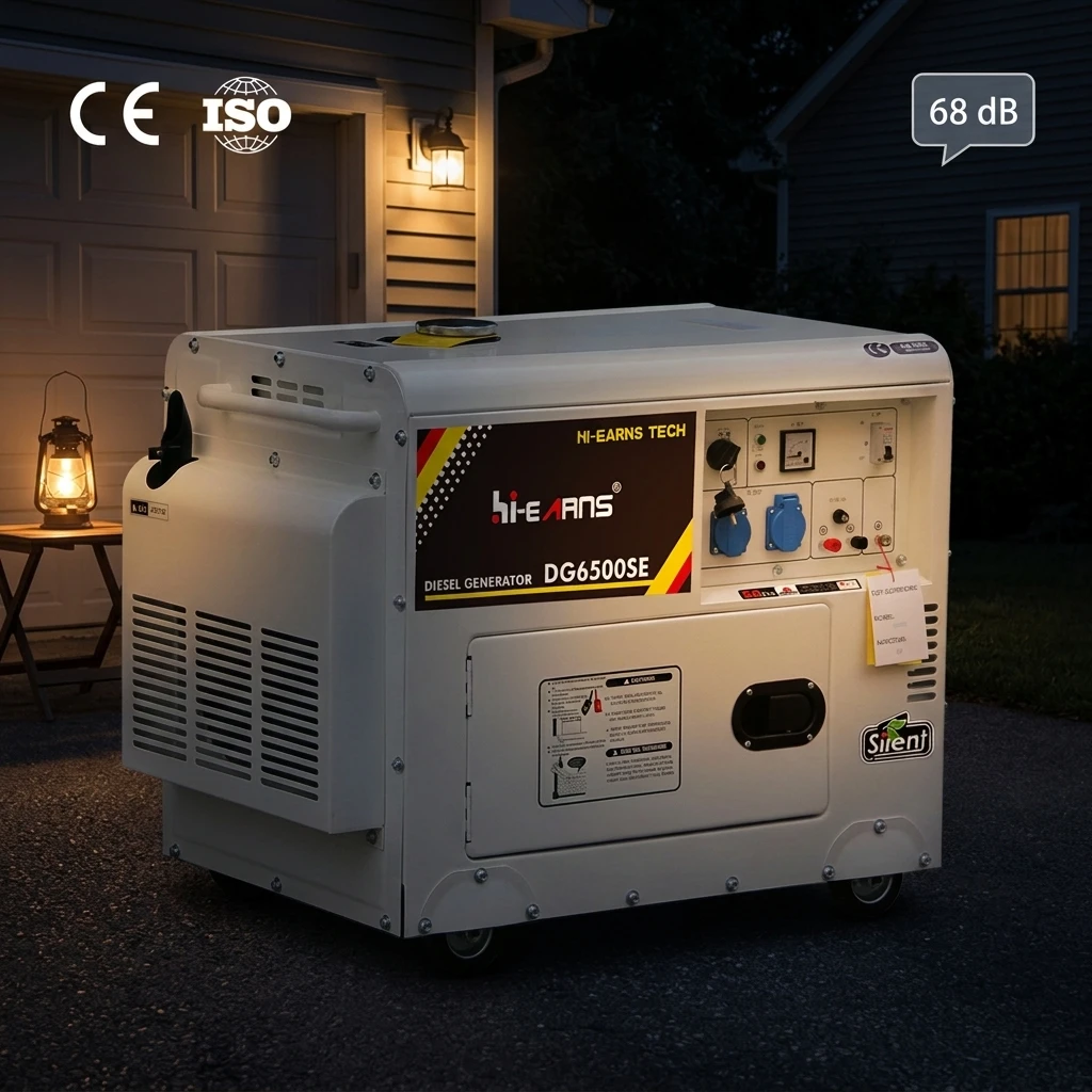 Hiearns 5KW 6KVA Silent Generator 68dB Soundproof Electric Start ATS CE Home Standby 50Hz 60Hz 110V 220V
Hiearns 5KW 6KVA Silent Generator 68dB Soundproof Electric Start ATS CE Home Standby 50Hz 60Hz 110V 220V