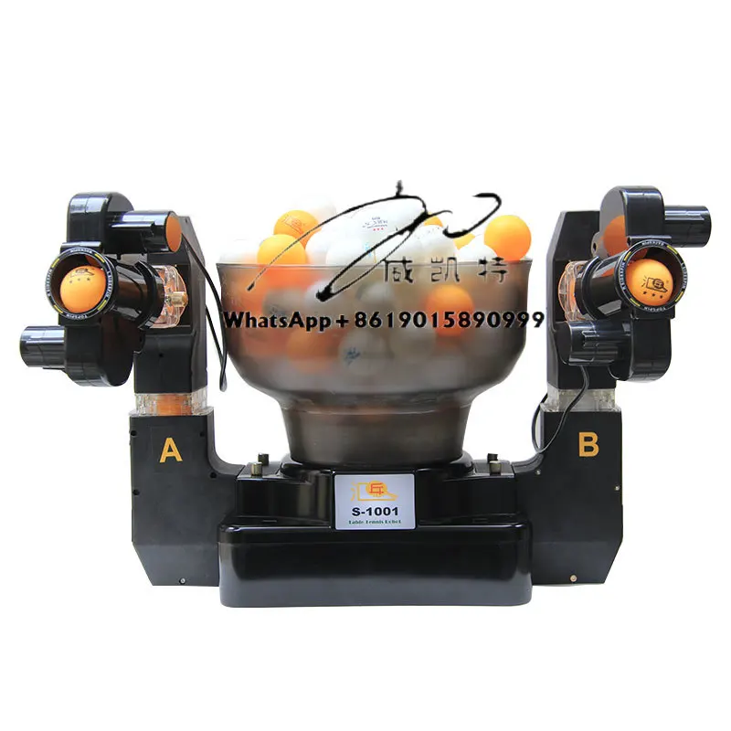 S1001 Automatic Table Tennis Serve Robot Two Service Heads.Two Exits.Ping Pong Robot
S1001 Automatic Table Tennis Serve Robot Two Service Heads.Two Exits.Ping Pong Robot